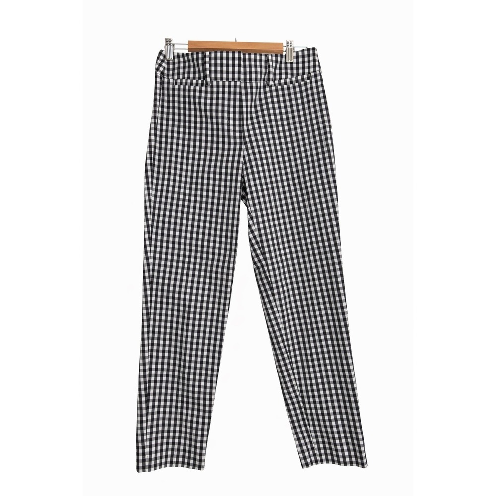 Ann Taylor Signature Cropped Pants | Black & White Gingham | Size 4 | NWT